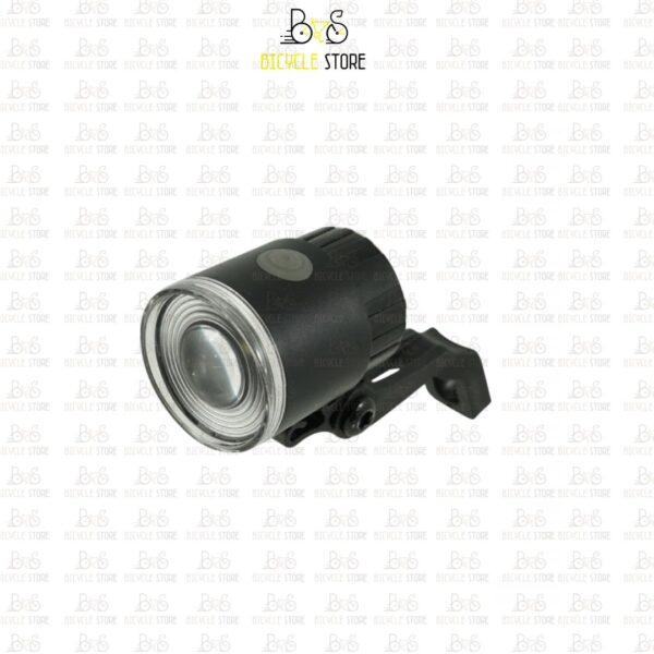 LUCE ANTERIORE FORCELLA/PORTAPACCHI ROUND - NERO, CON ELASTICO PER ATTACCO AL MANUBRIO