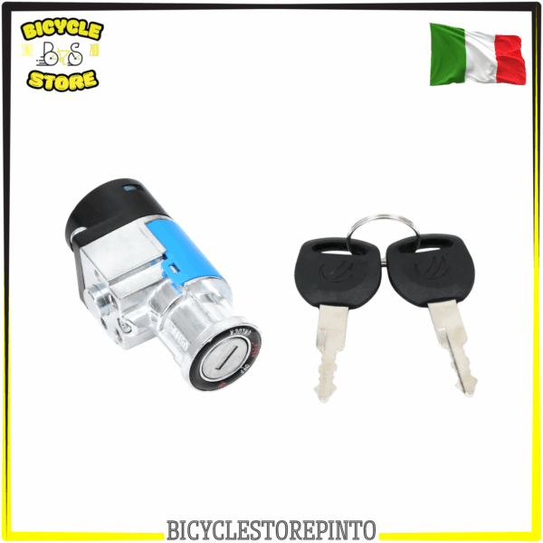 Kit Completo Serratura Batteria E-Bike / Fat Bike – Cilindretto con Chiavi 26,3 x 69 mm