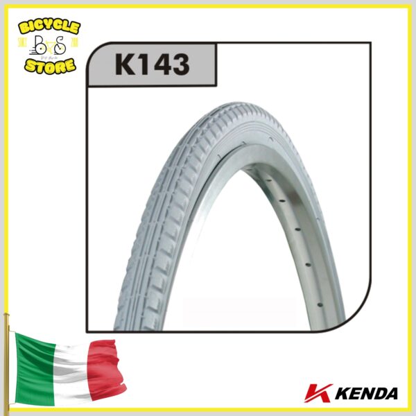 COPERTONE K143 – 24X1-3/8, GRIGIO, RIGIDO PER SEDIA A ROTELLE