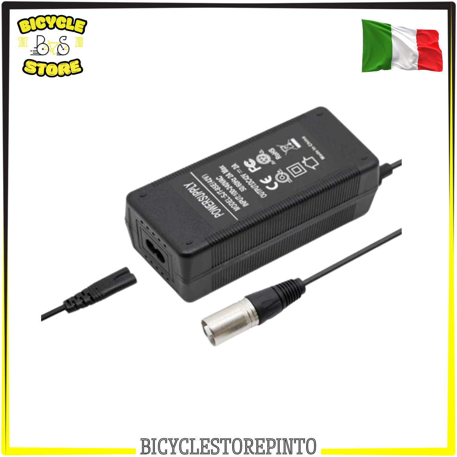Caricabatterie per Batterie al Litio XLR 36V 2A – Uscita 42V, Ventilazione Forzata - immagine 3