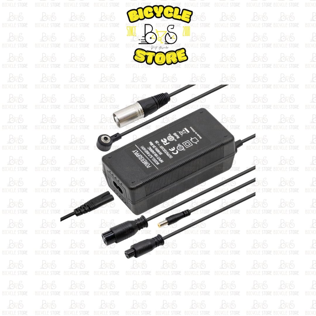 Caricabatterie LITIO multiuso 36V 2A connettore GX16/GX12/DC5,5mm/DC8mm/XLR - immagine 3