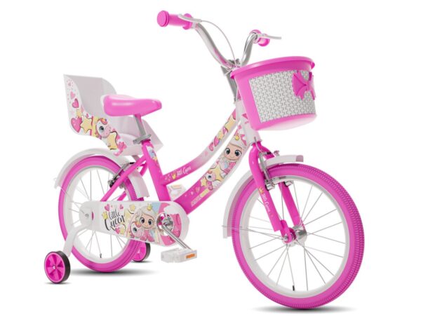 BICICLETTA BAMBINA LITTLE QUEEN 14" ROSA