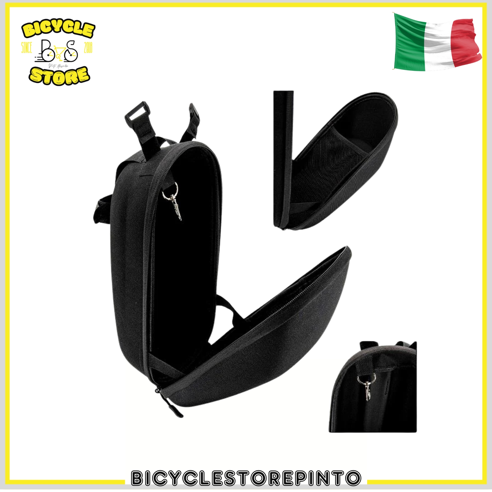 Borsa Anteriore Monopattino / Bici 3L in EVA – Impermeabile con Fissaggio Velcro - immagine 3