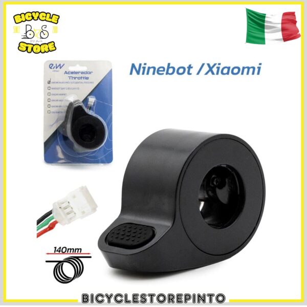 Acceleratore a Pollice Ninebot e Xiaomi – Connettore JST ZH Nero