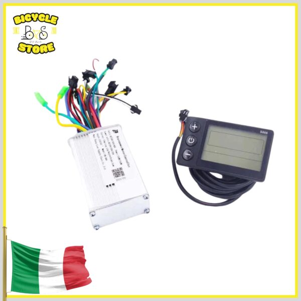Kit Display+Controller S886 24 / 36 / 48V 13A 250 / 350 / 500W Bicicletta elettrica
