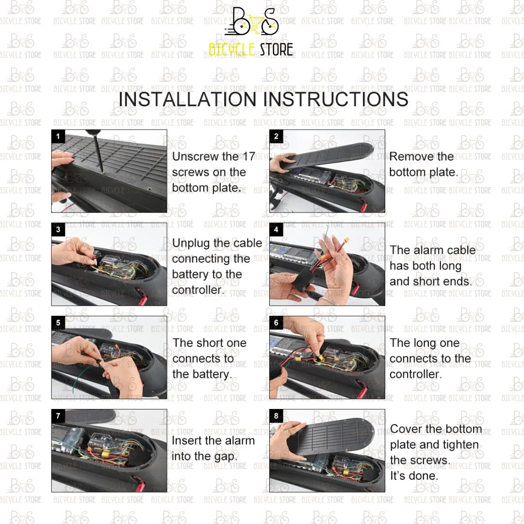 Allarme con telecomando per monopattino elettrico e bici elettrica