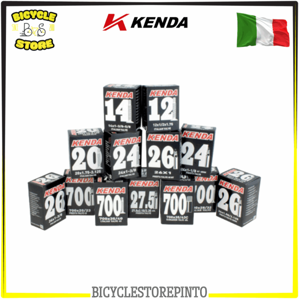 Camera d’Aria Kenda per Scooter Elettrico 18 x 2.50 – Valvola America Schrader 70° – ETRTO 64-305
