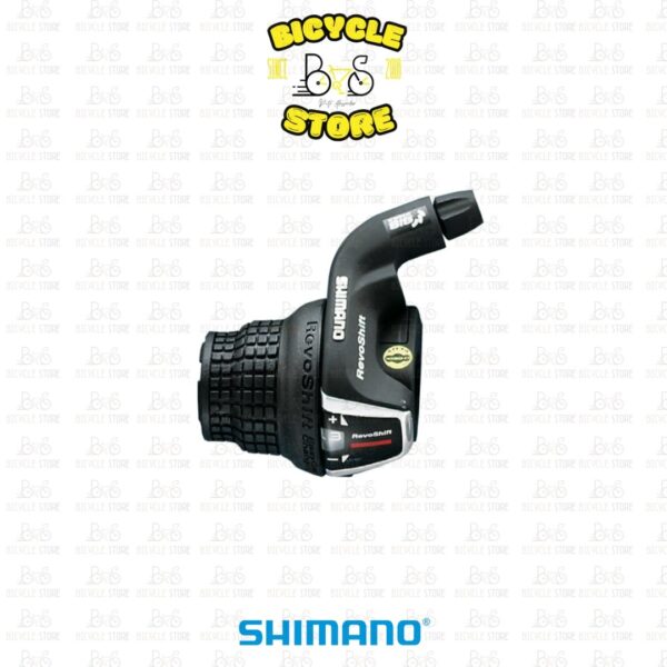 COPPIA COMANDI CAMBIO GRIP SHIFT TOURNEY RS35 - 3 X 6V, COLLARINO, CON DISPLAY, NERO ARGENTO