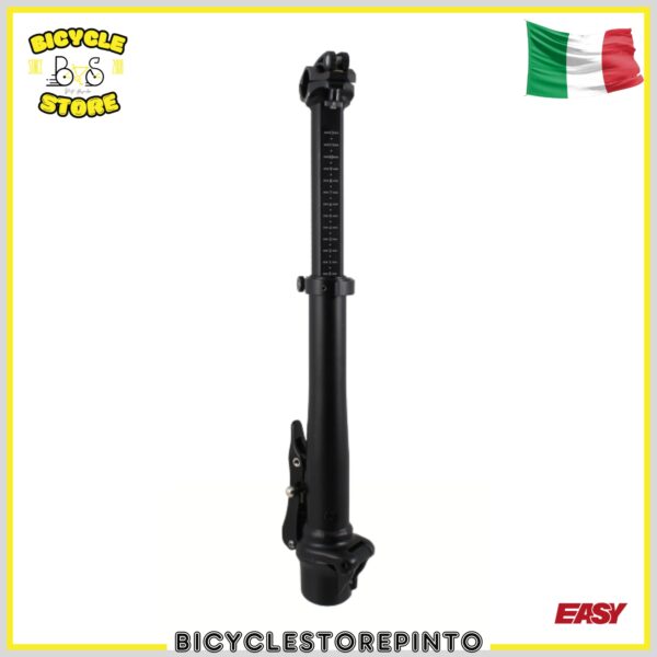 Piantone Manubrio Pieghevole Fat Bike A-Head – Regolabile in Altezza Nero