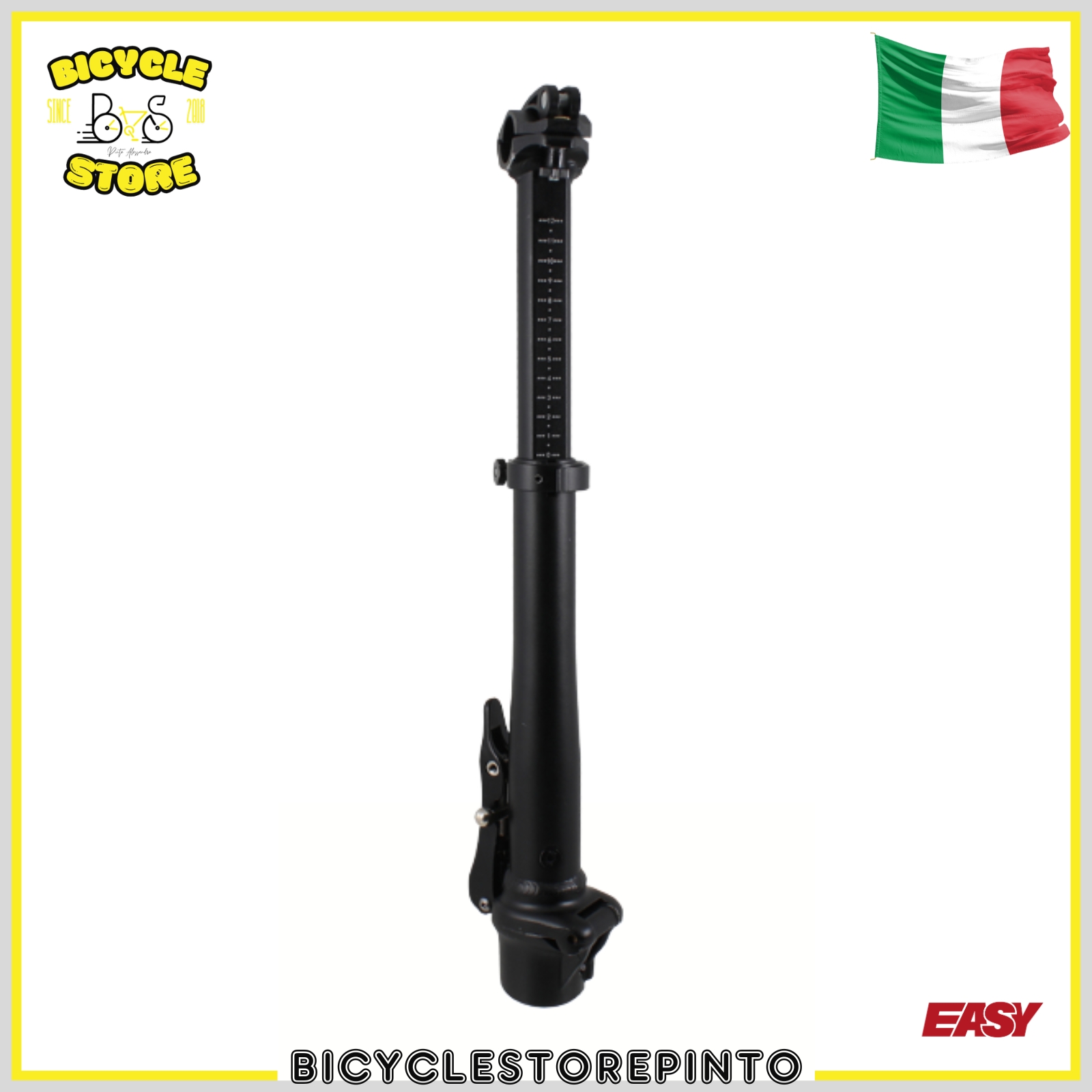 Piantone Manubrio Pieghevole Fat Bike A-Head – Regolabile in Altezza Nero