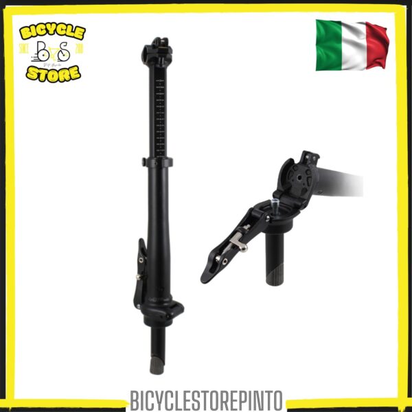Piantone Manubrio Pieghevole Fat Bike a Filetto – Nero