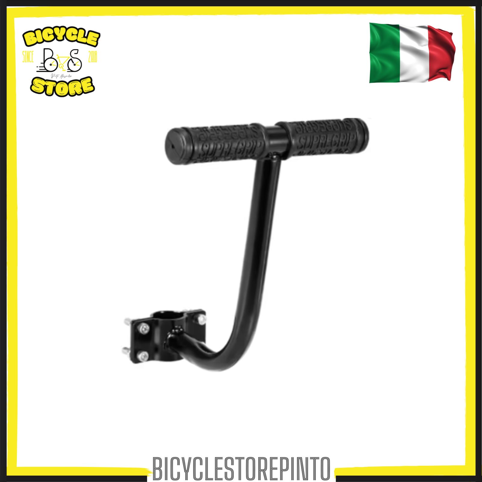 Seggiolino Posteriore Kit Completo Nero/Bianco per Bicicletta - immagine 4