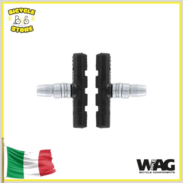 COPPIA PATTINI FRENO V-BRAKE A DADO 60MM - 2 PZ, SIMMETRICO