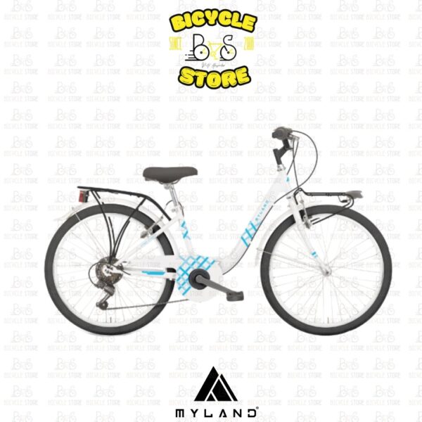BICICLETTA MUSCOLARE MYLAND VICOLO 26.2 - BIANCO-BLU 43 6V