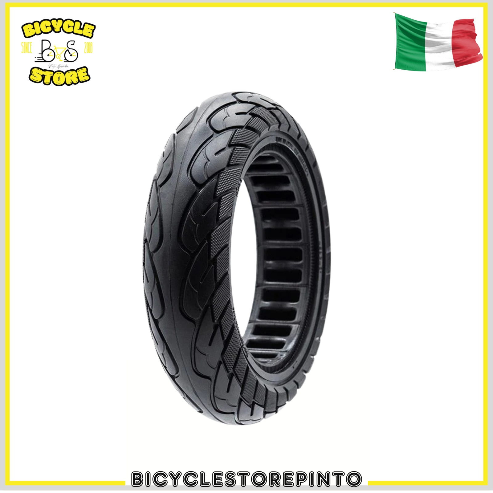 Copertone 10x2,5-6,5/B44 Monopattino Ruota Piena Ultraleggera 10x2,5-6,5/B44 – Nero - immagine 6