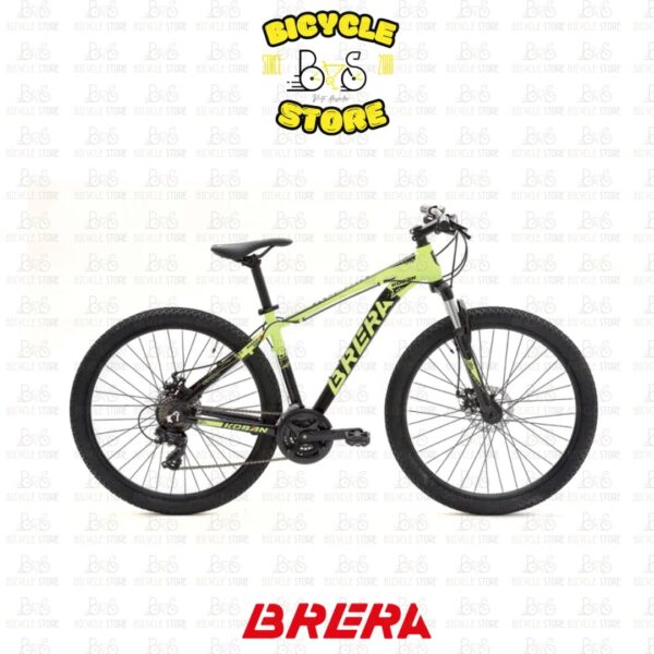 BICICLETTA MUSCOLARE BRERA Ciclo 29" MTB in Alluminio KOBAN 21V Freni a Disco Meccanico GIALLO/NERO