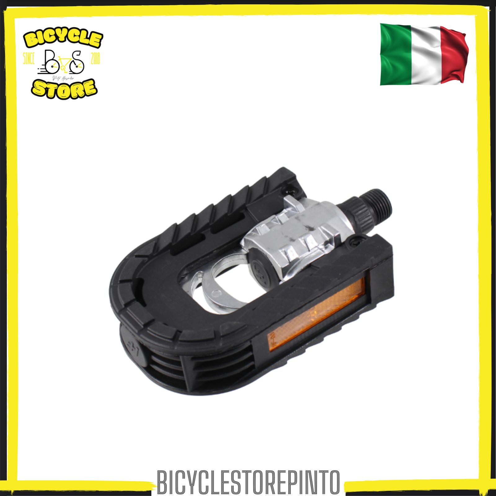 Coppia Pedali Pieghevoli Flat – Nero