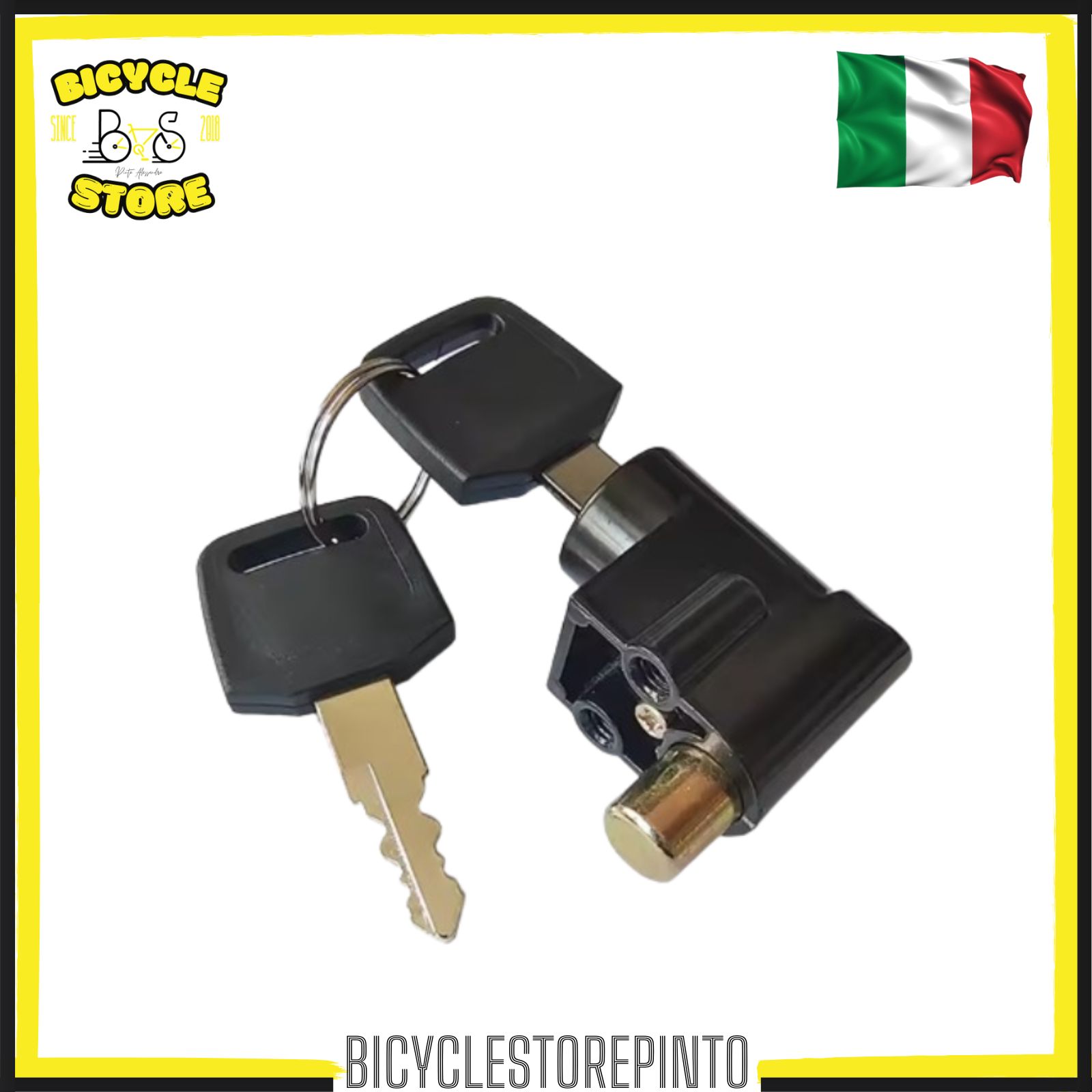 Cilindretto con Chiave per Blocco Batteria Bicicletta Elettrica – Battery Lock con 2 Chiavi - immagine 3