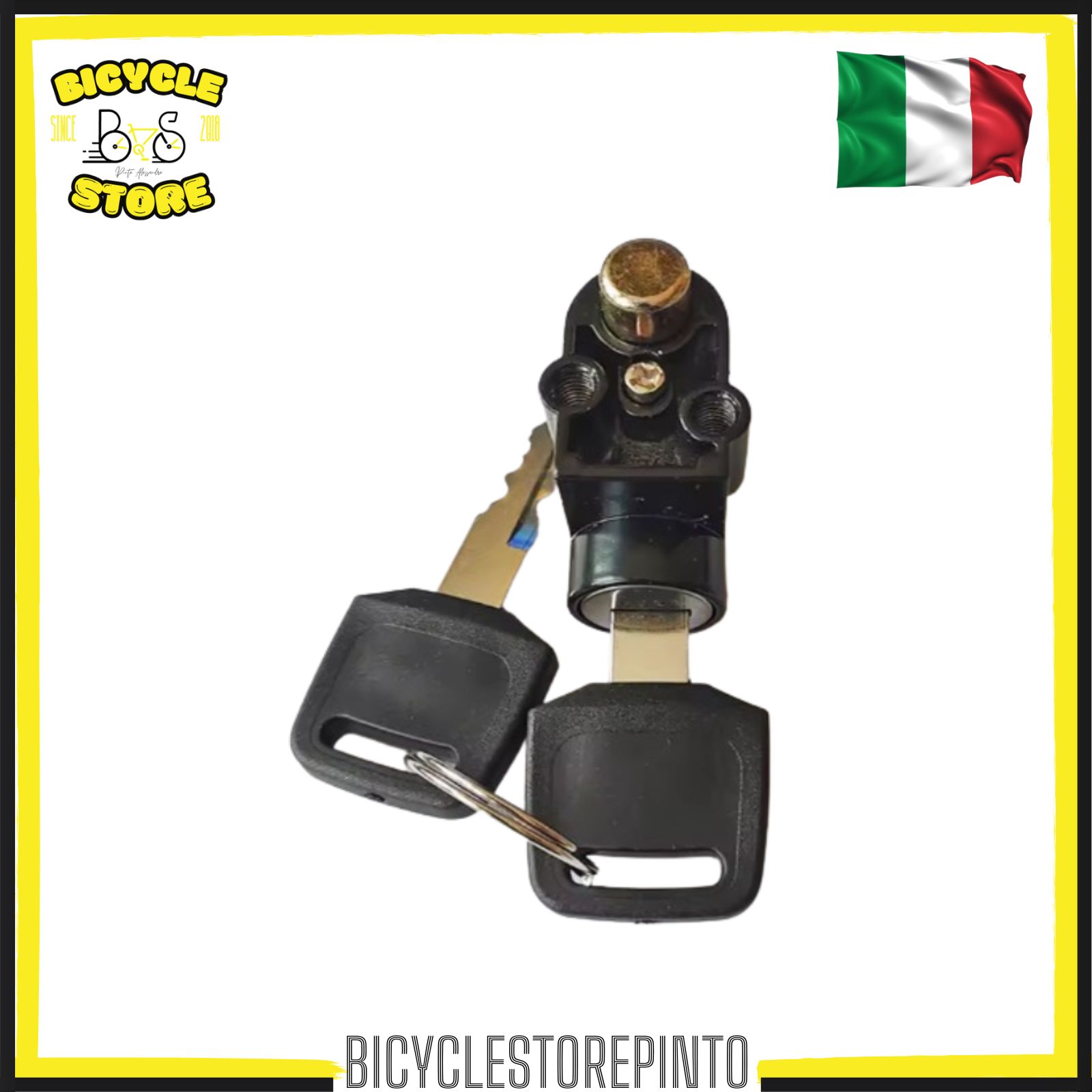 Cilindretto con Chiave per Blocco Batteria Bicicletta Elettrica – Battery Lock con 2 Chiavi - immagine 4