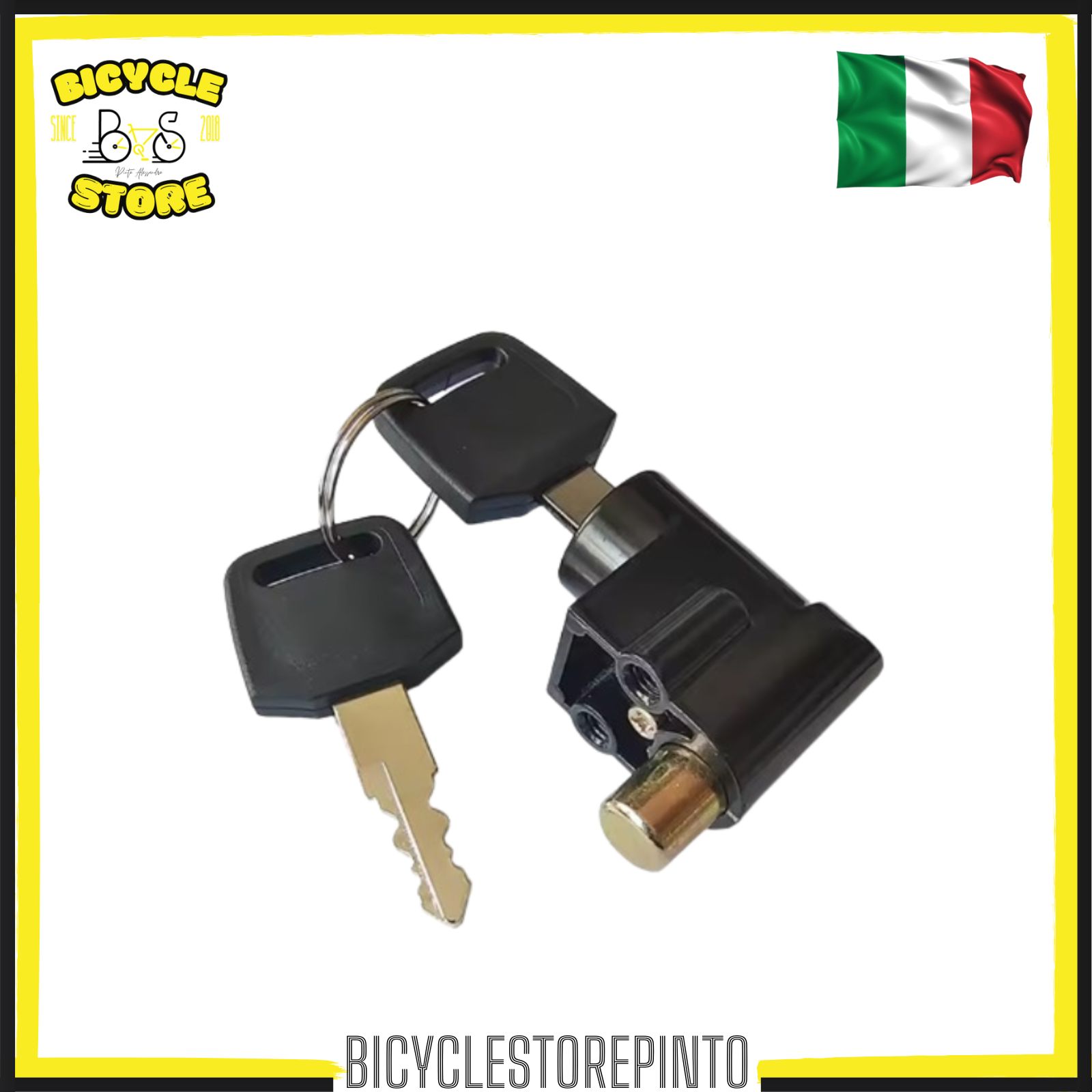 Cilindretto con Chiave per Blocco Batteria Bicicletta Elettrica – Battery Lock con 2 Chiavi