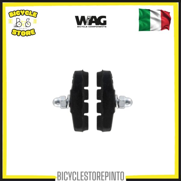 Coppia Pattini Freno Corsa 50 mm per Freni V-Brake – Compatibili con Cerchi in Alluminio