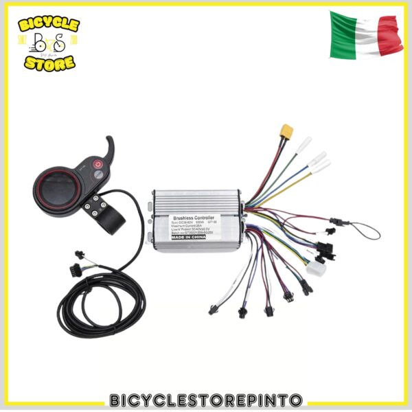 Kit Centralina e Display GT100 36V/60V 25A 500W – Kit Elettronico Completo