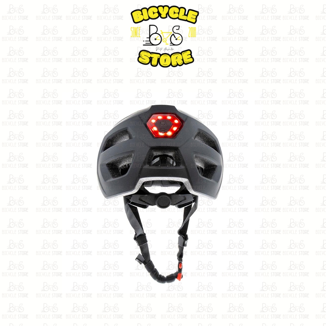 CASCO BICICLETTA - MONOPATTINO CP04 Sport con VISIERA e LED POSTERIORE- Nero L - immagine 5