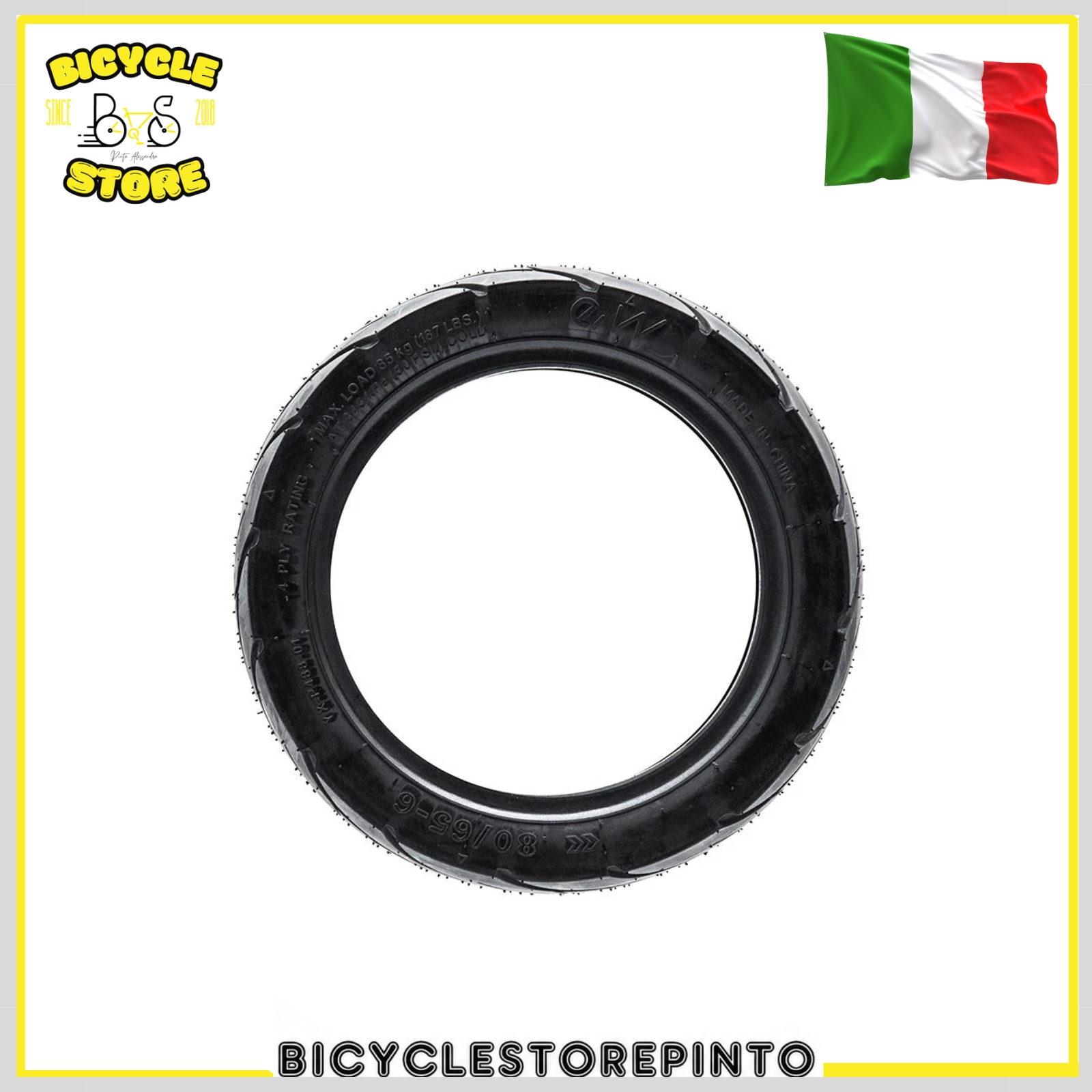 Copertone 80/65-6 Pneumatico Tubeless Cityroad Ewheel – Nero - immagine 3