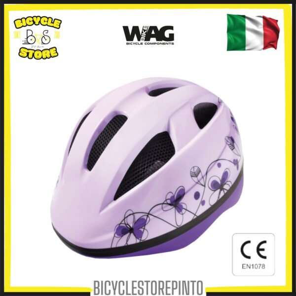 Casco Bambina EARLY RIDER Flowers – Taglia S (52-56 cm) Viola