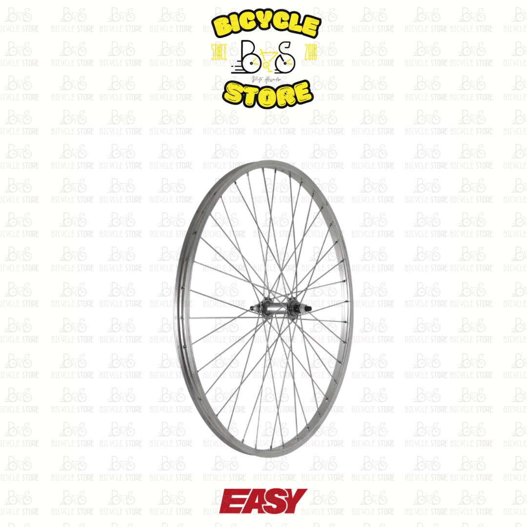 RUOTA ANTERIORE MTB / TOURING 26X1,75 - PERNO 3/8, SFERE, MOZZO ACCIAIO, CERCHIO ALLUMINIO