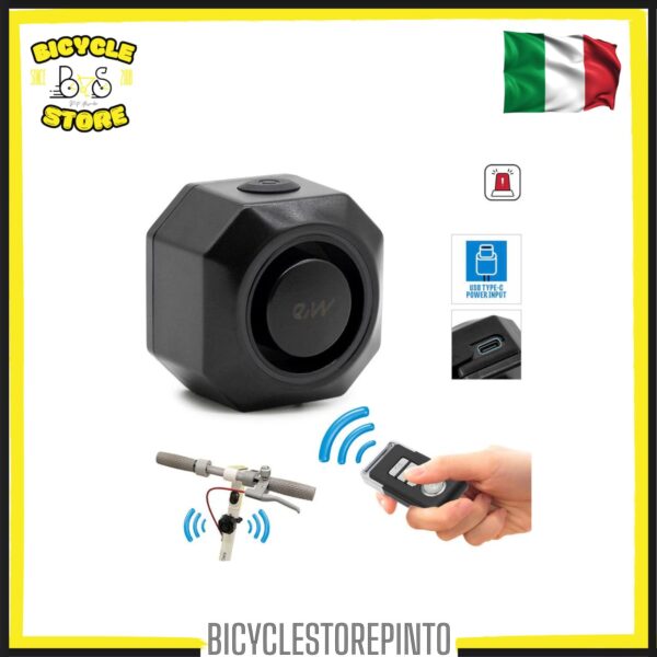Allarme Antifurto Universale 110 dB – Nero