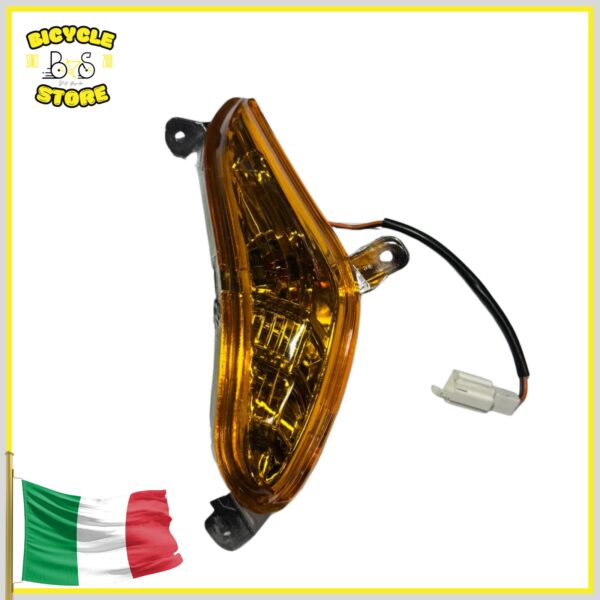 FRECCIA ANTERIORE ARANCIO SINISTRA PER SCOOTER ELETTRICO NJT-007