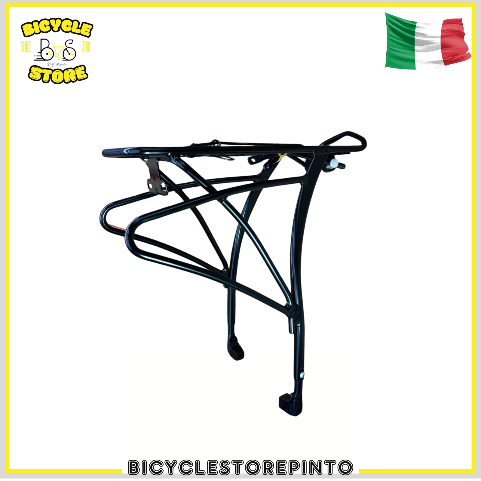 Portapacchi Posteriore Regolabile per eBike 20"–29" in Acciaio – Compatibile Freno a Disco - immagine 3
