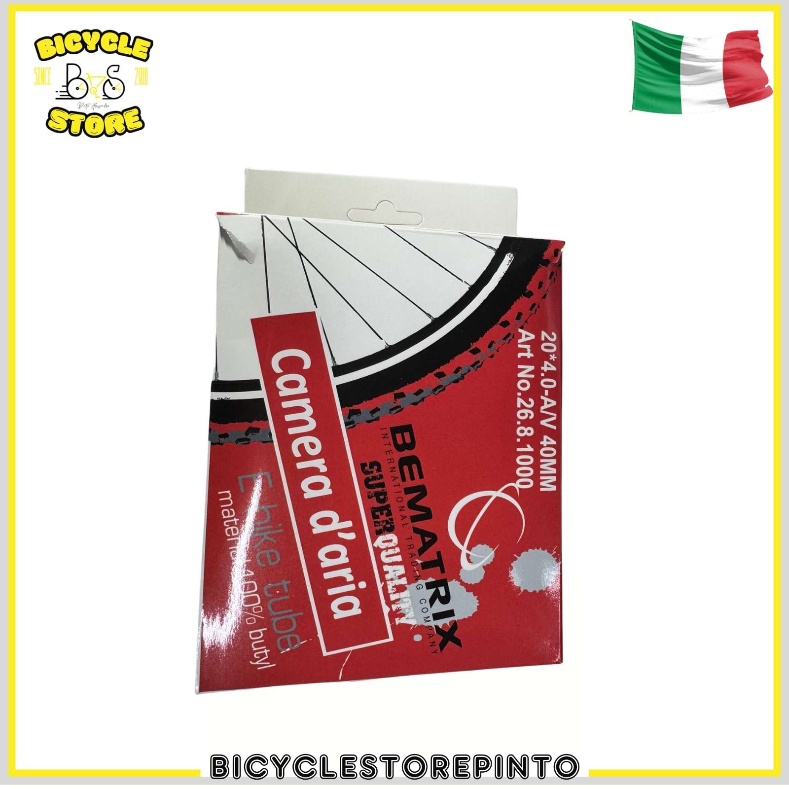 Camera d’Aria Fat Bike 20x4.00 Valvola Americana 40 mm – Super Quality - immagine 4
