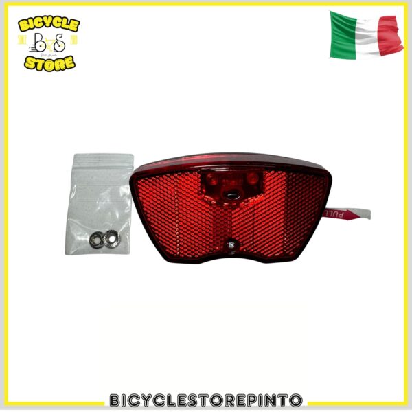 Luce Posteriore LED per Portapacchi Bici con Catarifrangente