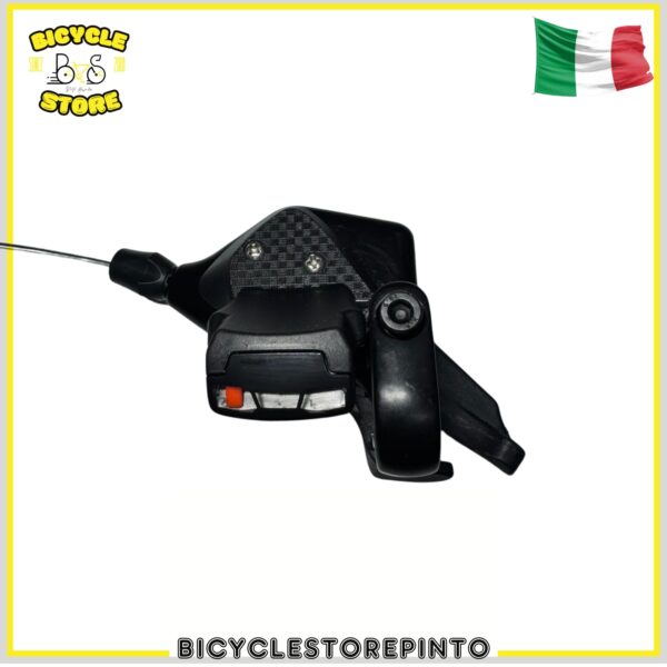 Comando Cambio DLM 403 7V Destro Compatibile Shimano – Collarino con Display Nero