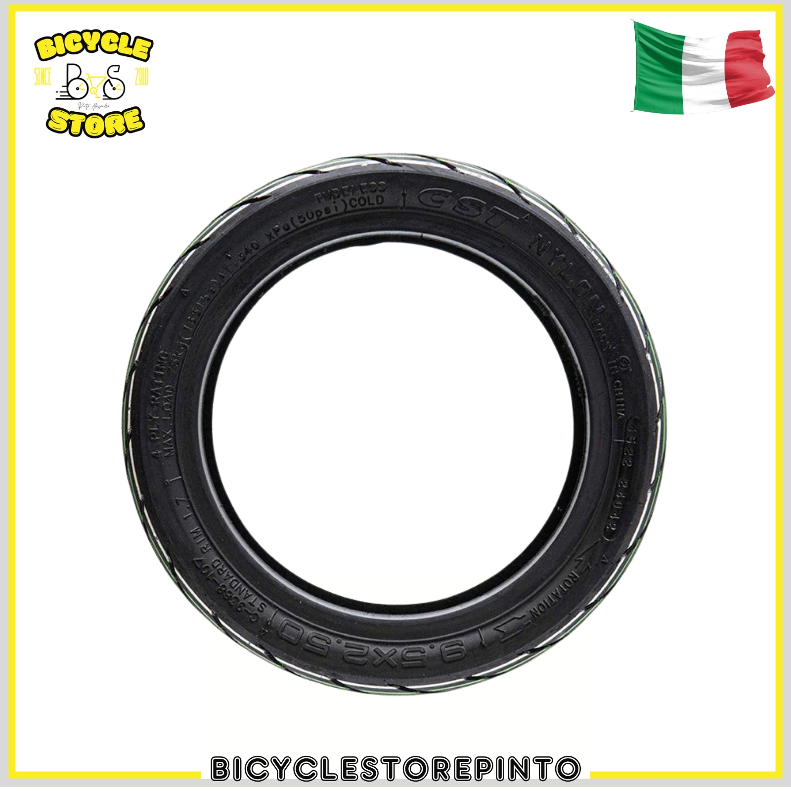 Pneumatico Tubeless CST 9,5x2,5-6,1 Nero – Per Monopattini Xiaomi e NIU - immagine 4