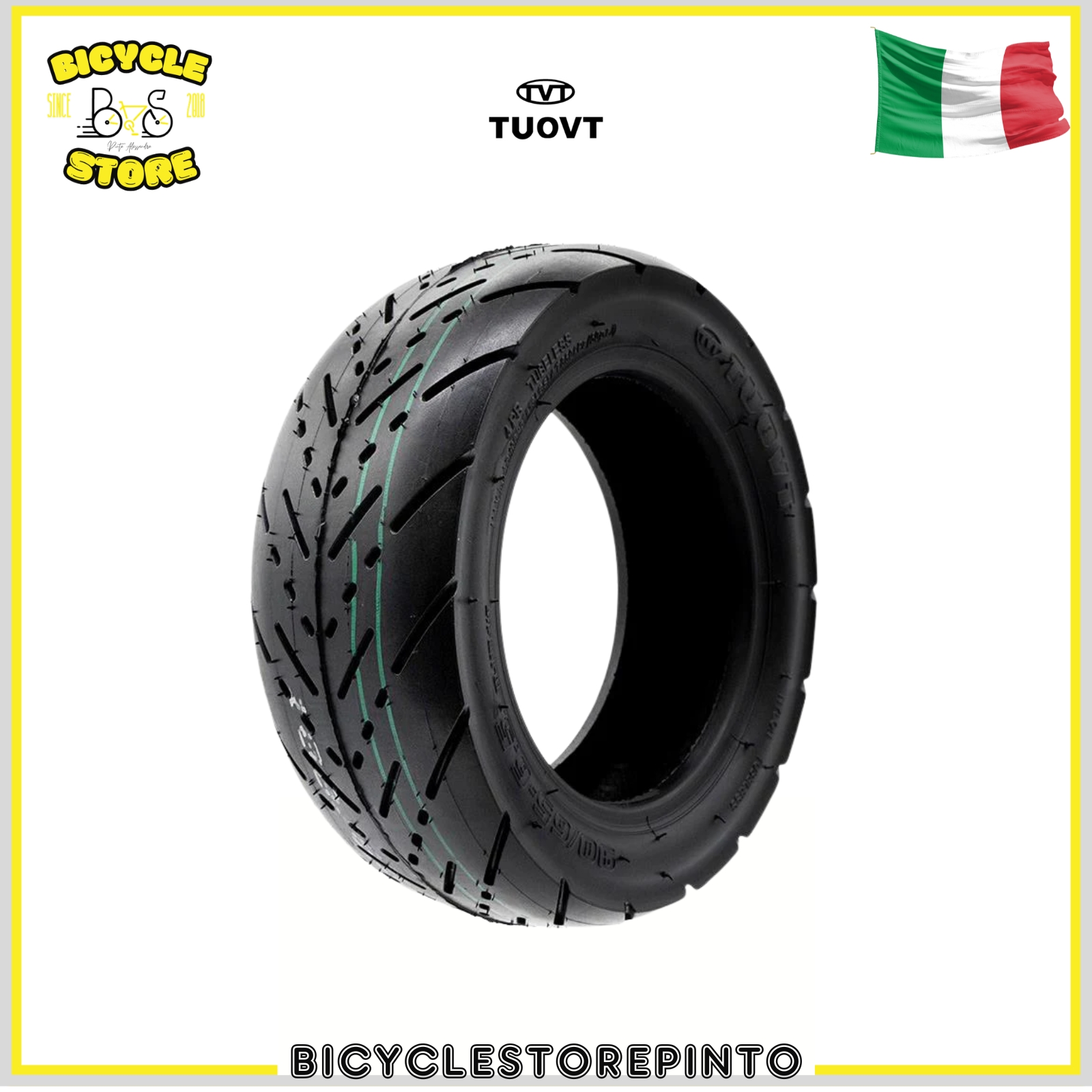 Copertone 90/65-6.5 Pneumatico Tubeless Tuovt 90/65-6.5 – Nero per Monopattini Elettrici