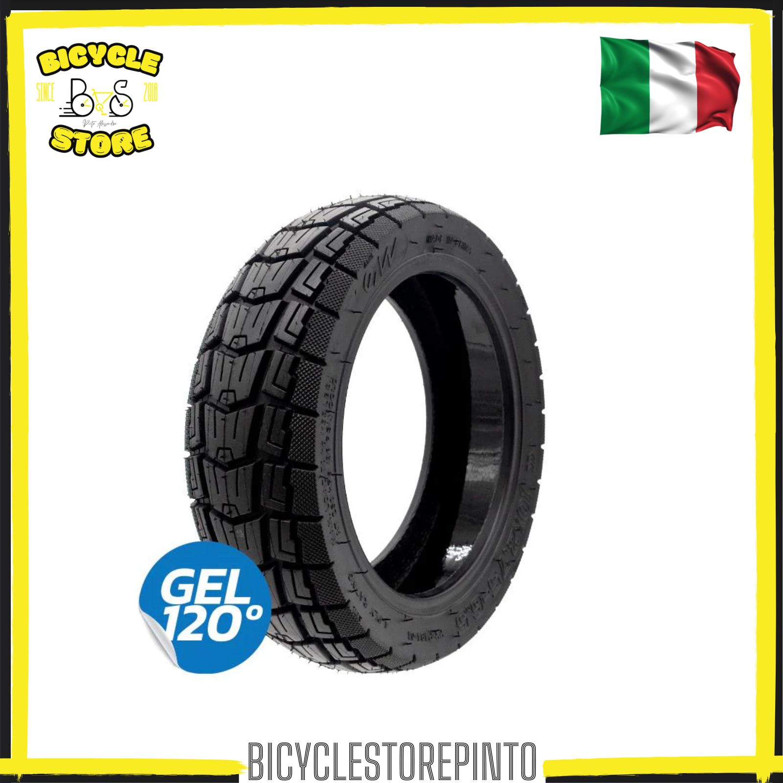Pneumatico Tubeless Offroad 10x2,75-6,5 Ewheel con Gel Antiforatura – Nero