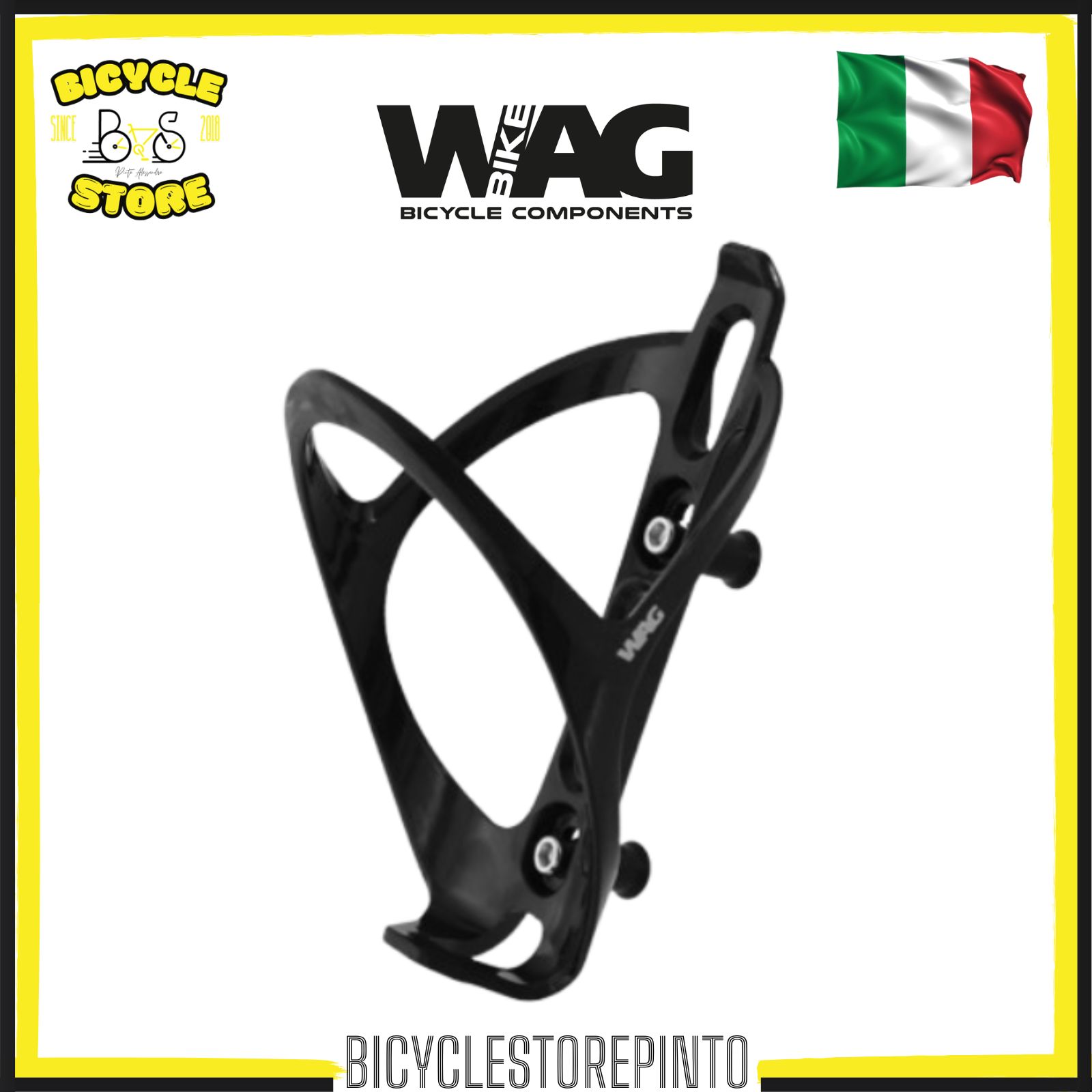 Portaborraccia LOOP – Nero Lucido