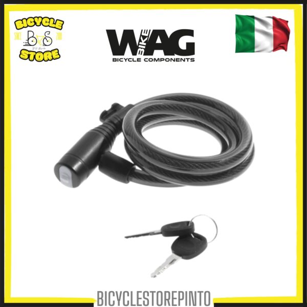 Lucchetto a Spirale 6 x 800 mm – Nero