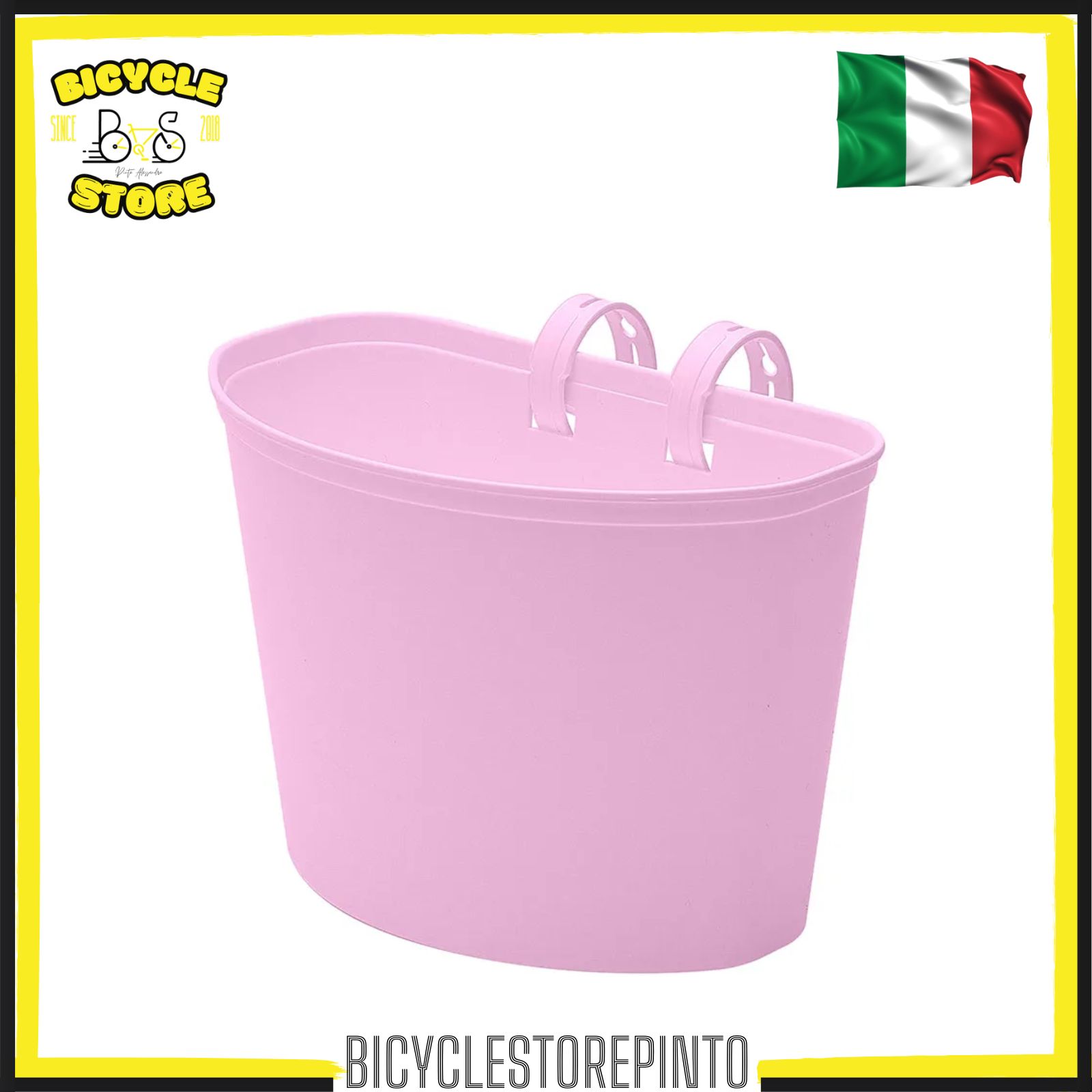 Cestino Bici Junior MVTEK 20x11x14 cm – Rosa