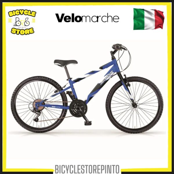 BICICLETTA MUSCOLARE VELOMARCHE RED MOON 24" 18V MAN