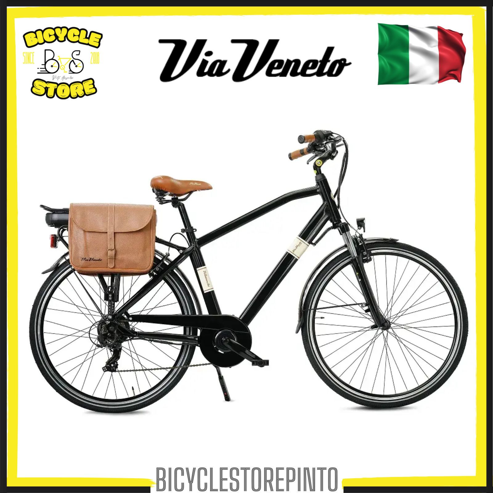 Bicicletta Elettrica VIA VENETO CLASSIC E-BIKE 28" BAFANG 36V 13Ah
