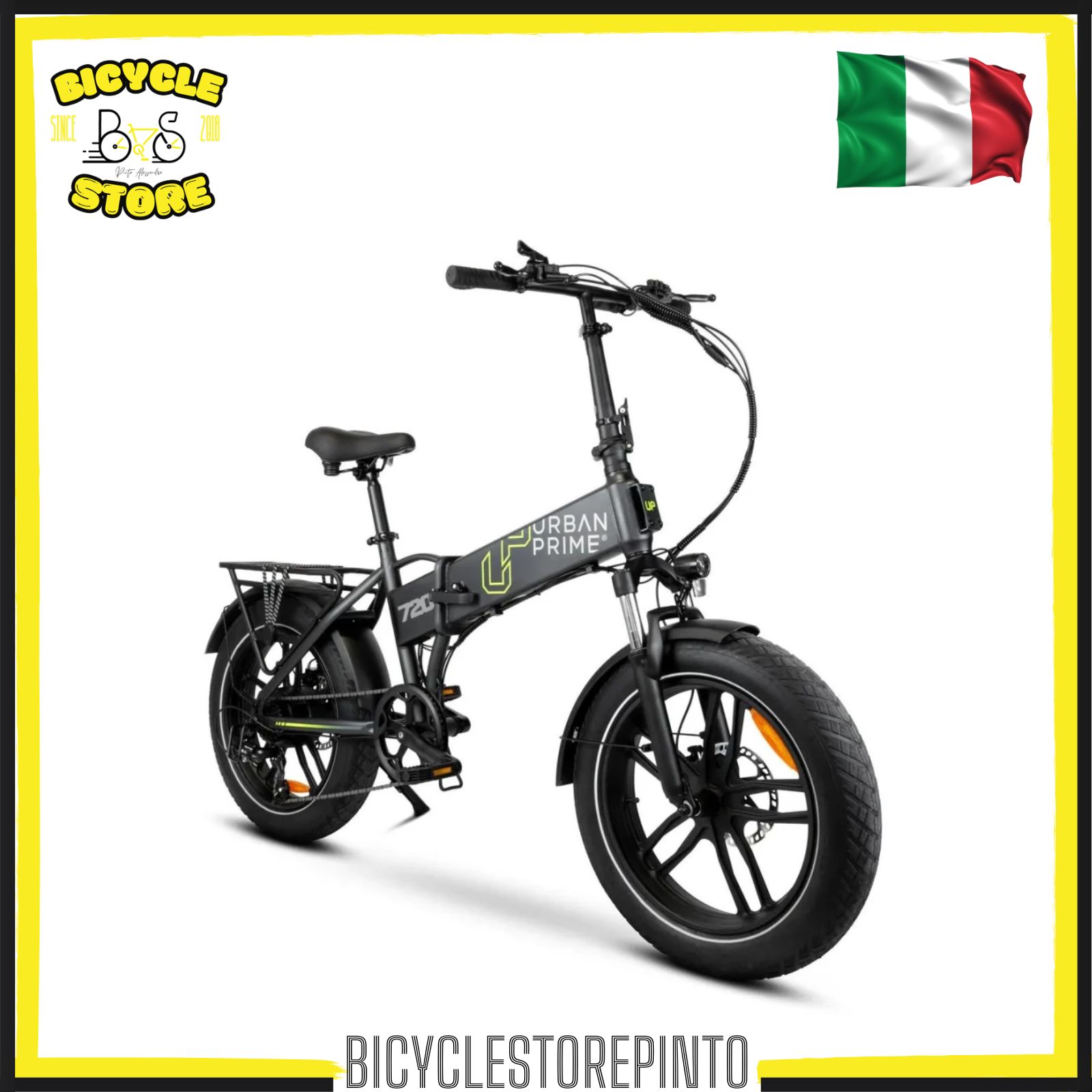Bicicletta Elettrica Urban Prime RIDER 20" Fat Bike Pieghevole – 48V 15Ah