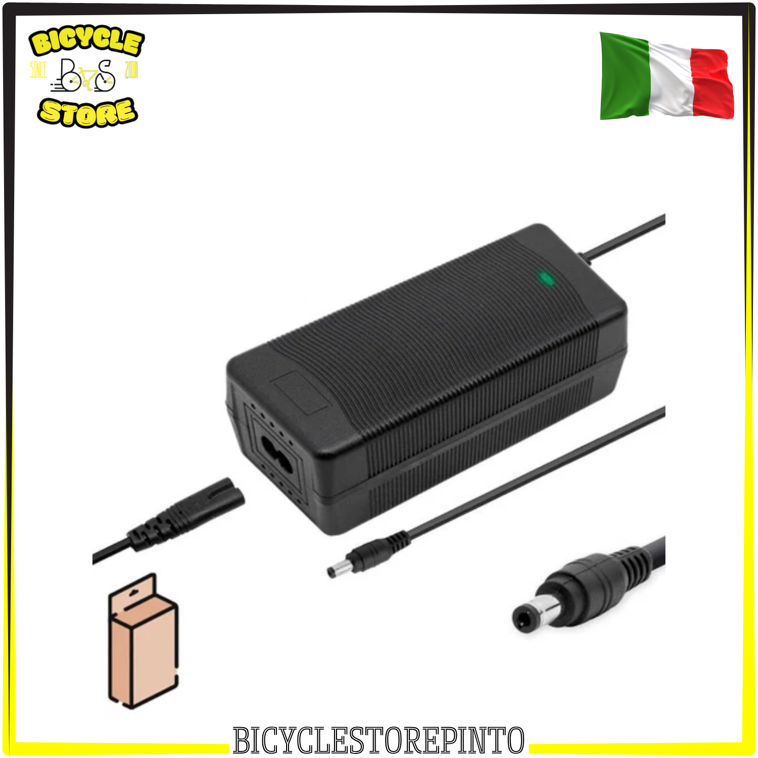 Caricabatteria 48V 2A – Connettore DC 5,5 × 2,5 mm – Uscita 54,6V