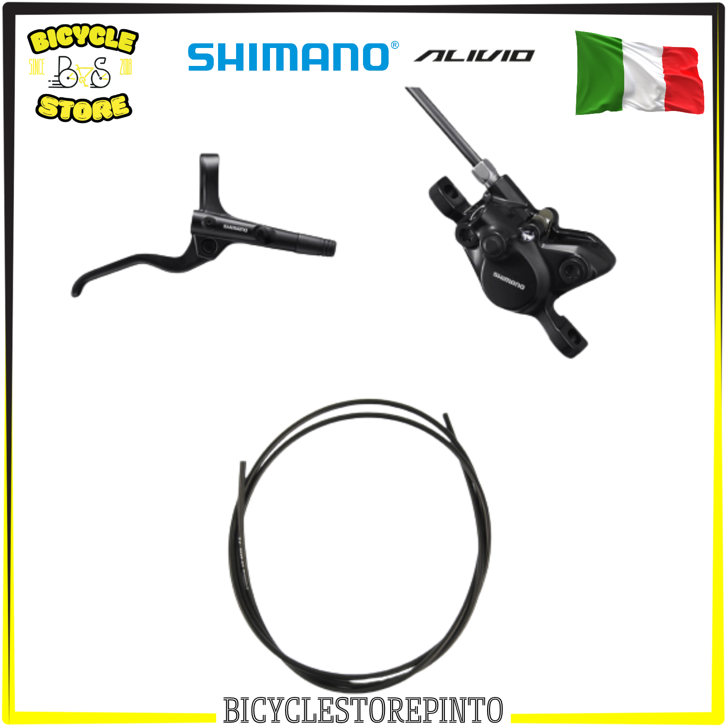 Freno a Disco Idraulico SHIMANO ALIVIO MT201 Post Mount – Posteriore, Leva Destra, 2 Pistoni