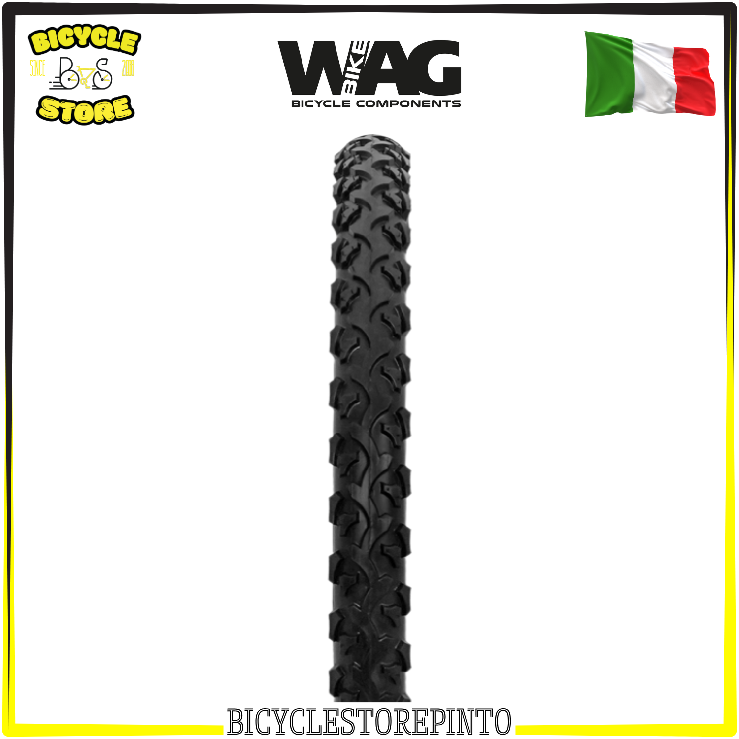 Copertone S186 MTB 20x1.90 – ETRTO 50-406, 22 TPI, Rigido, Nero - immagine 3