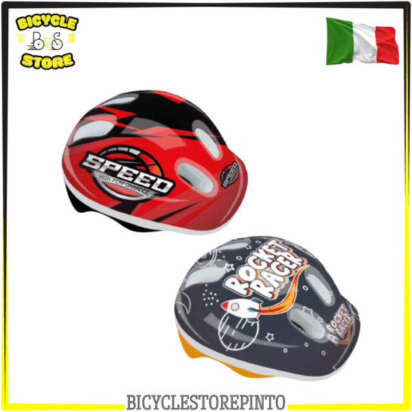 Casco Bambino “BABY BOY” 44-48 cm – Fantasia Racing / Space