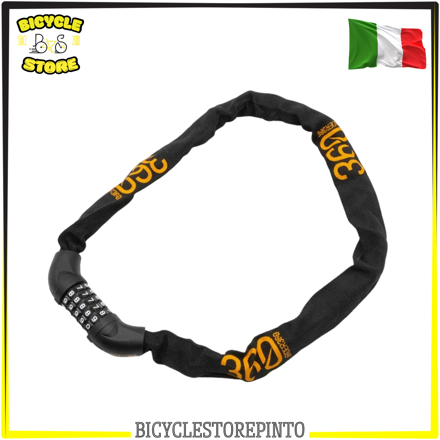 Lucchetto Antifurto a Combinazione EWHEEL 85 cm – Chiusura con Password, Nero, per Biciclette, E-Bike e Monopattini Elettrici - immagine 4